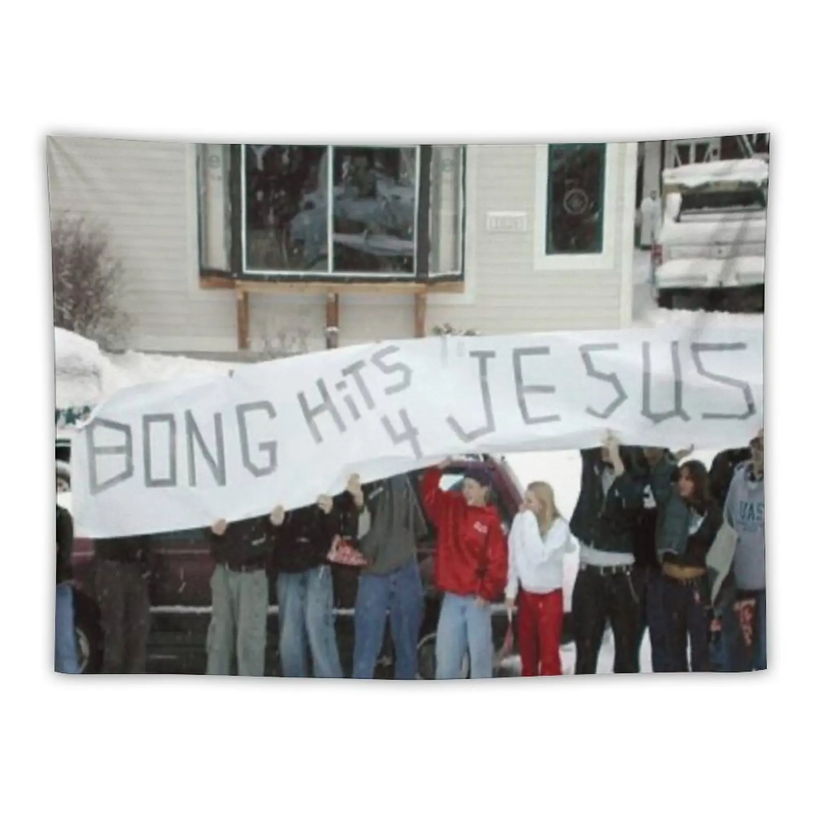 

Bong hits for Jesus Tapestry Tapete For The Wall Aesthetic Room Decoration Bedroom Decor Tapestry