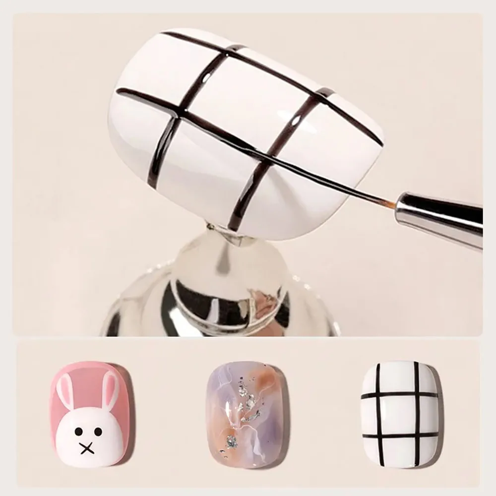 Nail Art Brushes Set Acrylic UV Gel Glitter Drawing Painting Brushes Nylon Hair Nails Tools manicure brush paint brush nail art brush