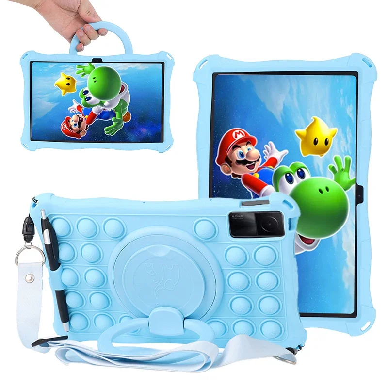 Durable Bubble Silicone Kids Tablet Stand Cover
