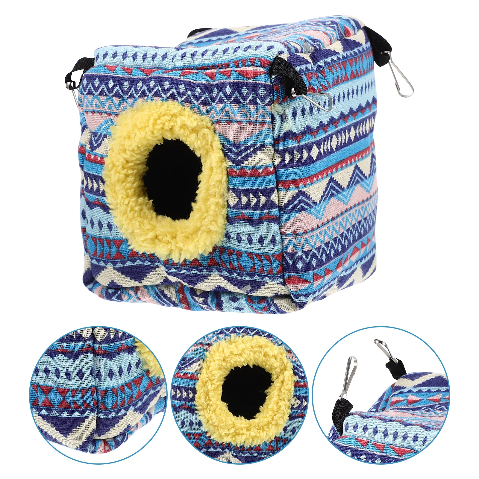 

Squirrel Hamster Nest Pet Toys Small Winter Hideout Cotton Hedgehog Hanging Bed