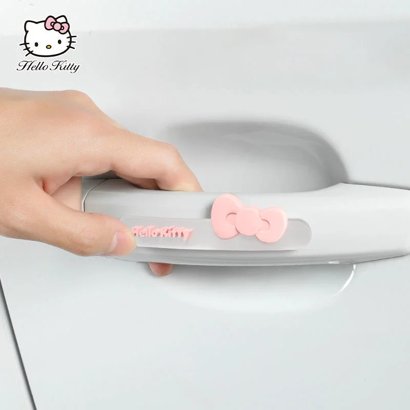

Подлинная полоса против столкновений Sanrio для автомобильной двери с зеркалом заднего вида Hello Kitty устойчивая к царапинам Автомобильная наклейка украшение автомобильные принадлежности