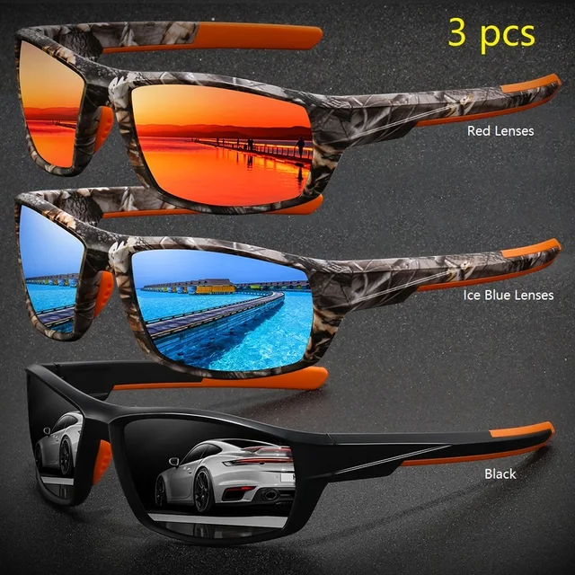 2 Occhiali Da Sole Sportivi Polarizzati - UV400, Per Ciclismo, Corsa, Guida