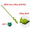 2019 New Durable Garden Alloy Drill Bit Shed Planting Spiral Leaf Small Drilling Earth Drill 1