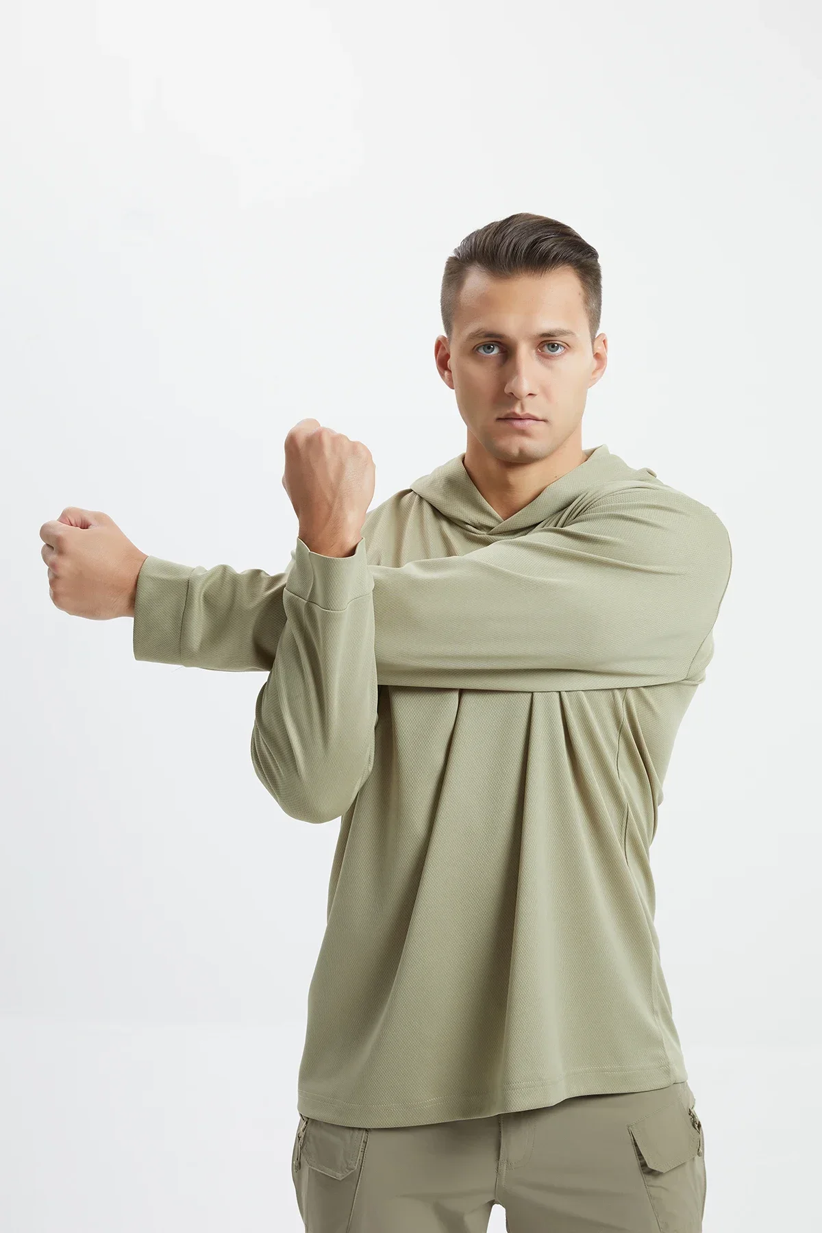 Camo Shirts Hunting Shirt Long-Sleeved Sunshade Shirt Top Elasticity Loose Hunting Clothes Outdoor Casual Jungle FishingT-Shirt 6