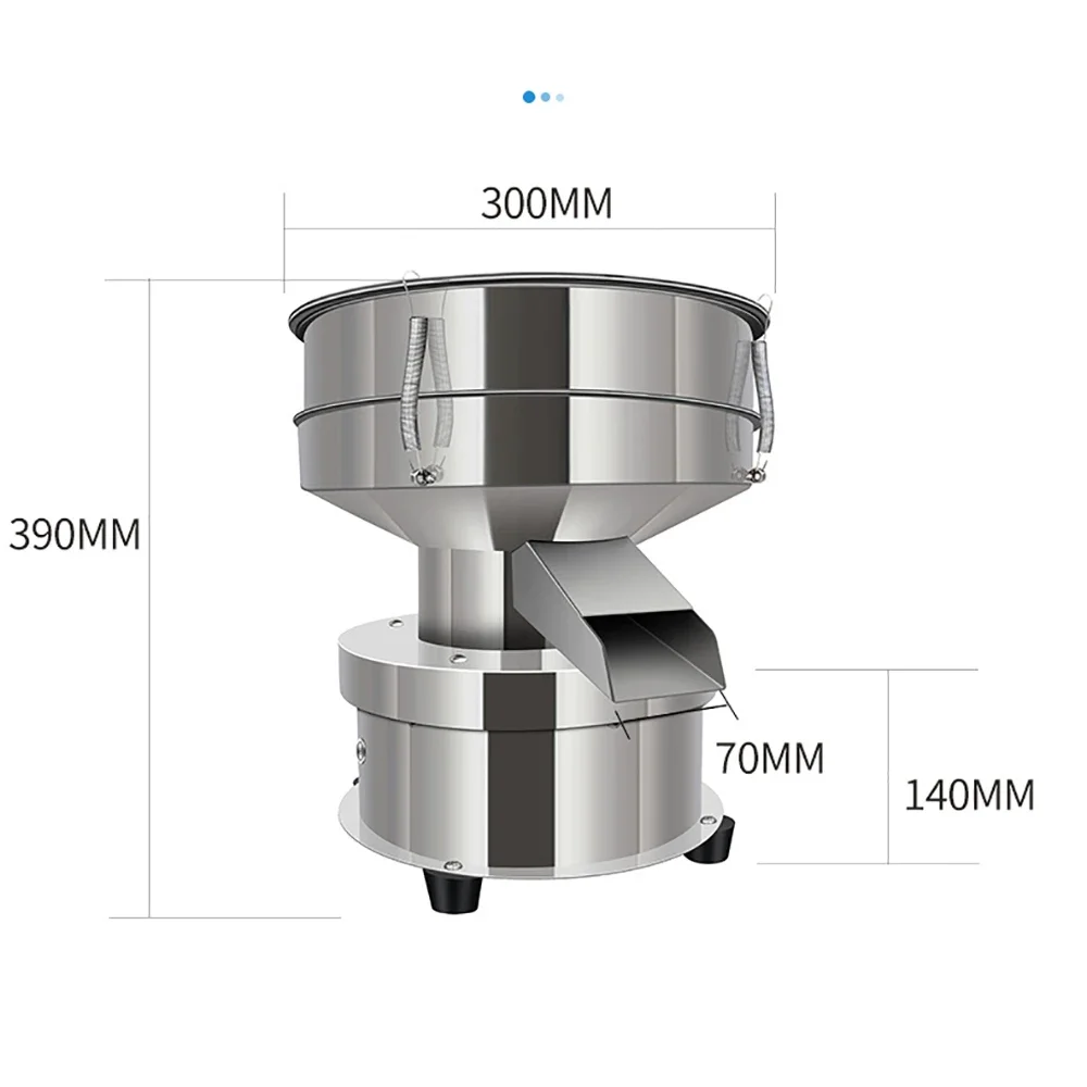 

Electric Vibrating Sieving Machine Powder Screening Machine 304 Stainless Steel Lab Sieve Shaker Vibrating Screen 1350N/MIN