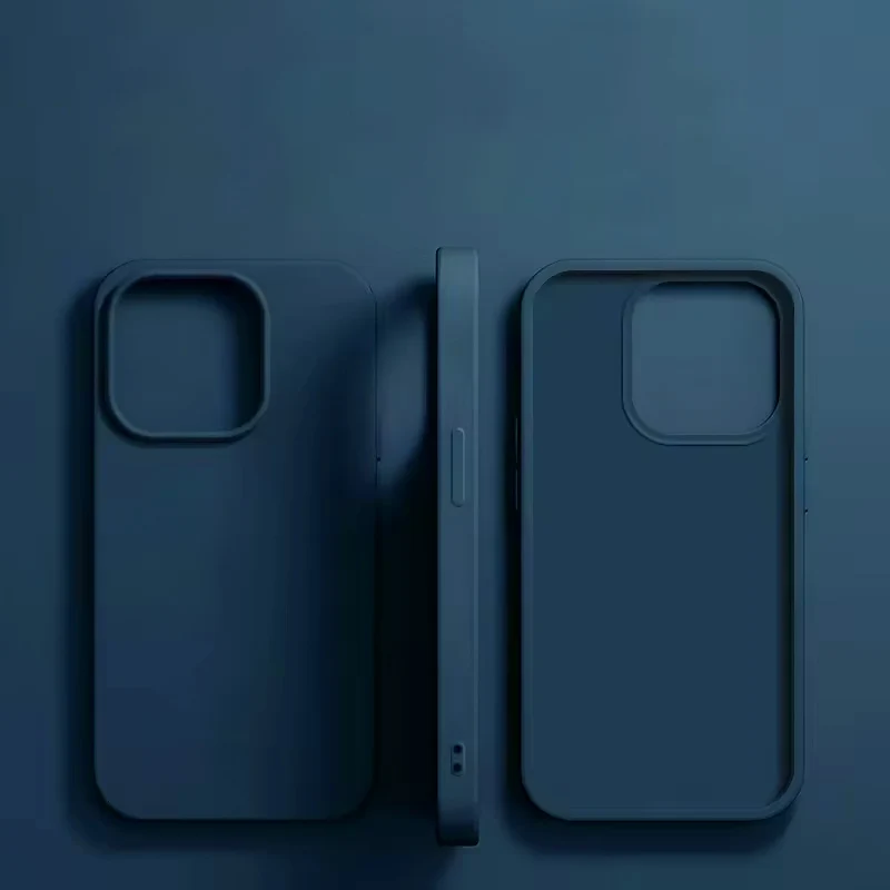 Original Liquid Silicone Phone Cases For APPLE IPhone 11 12 13 14 15 16 17 Pro Max 17 Air 16 15 Plus Shockproof Case Soft Cover_voghion.com
