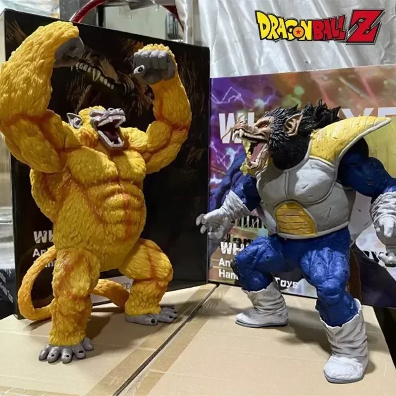 

Dragon Ball Vegeta Goku Theatrical Version Become A Golden Ape Gorilla Anime Figure Statue Model Ornament Kids Christmas Gifts