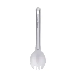 Premium Titanium Cutlery Set - Lightweight & Reusable Outdoor Tableware (Ti1037T Spork 1PCS)