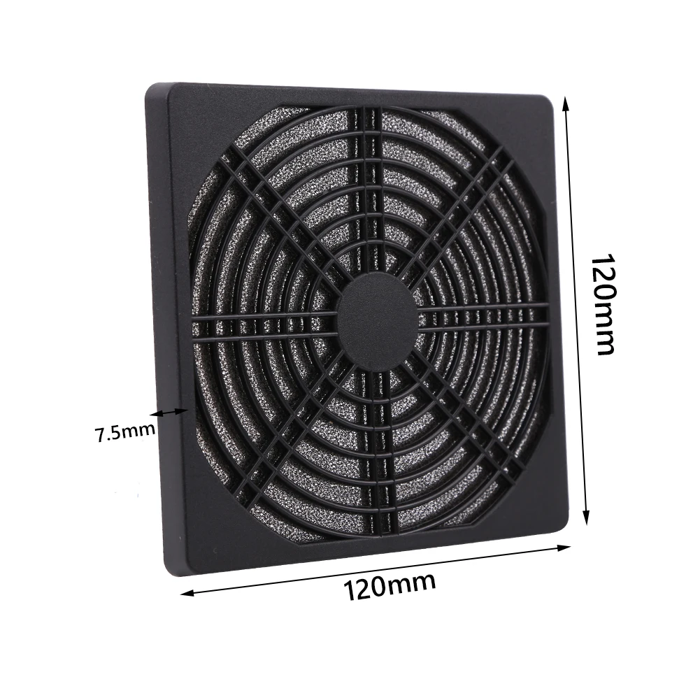 5PCS ABS Plastic Dustproof Grills Filter 60mm 80mm 90mm 120mm PC Case Cooling Fan Dust Filters For Desktop Computer Case Chassis