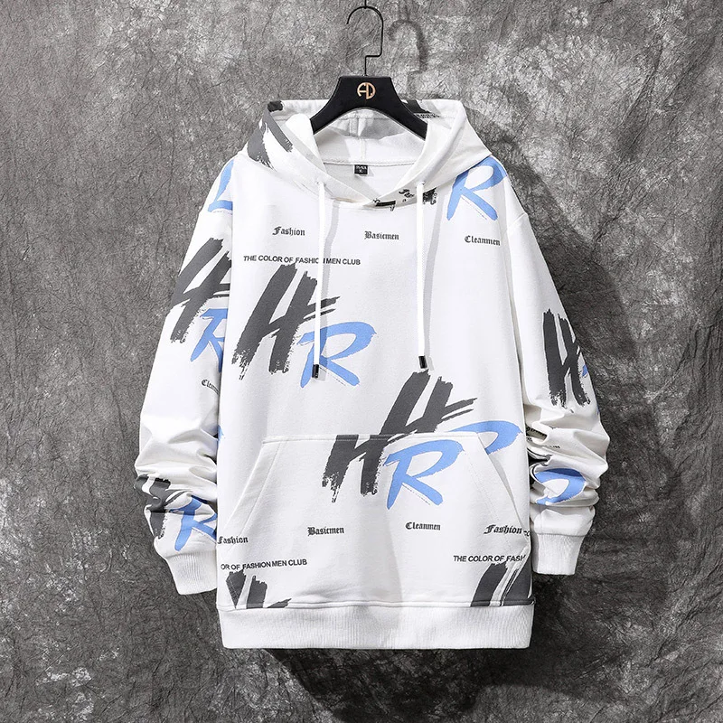 

Graffiti Letter Fashion Streetwear Hip -hop Harajuku Japanese Hoodies Outdoor Casual Sportswear Jogger Luxury Brand Clothing
