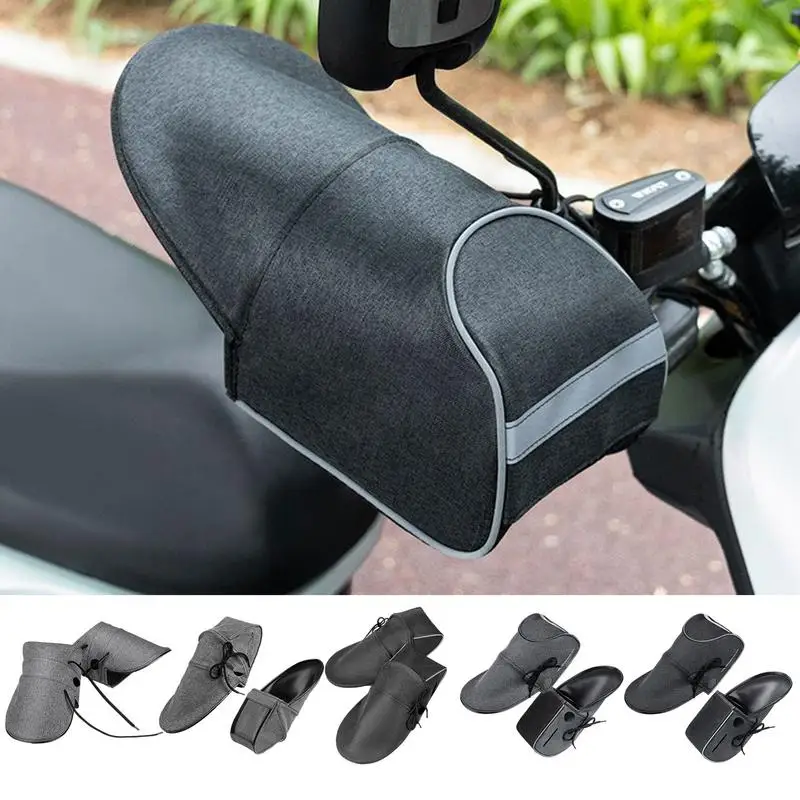 

Motorcycle Handlebar Muffs Breathable Sunproof Motorcycle Gloves Waterproof Cycling Handlebar Cover Muff Gloves For Bike Bicycle