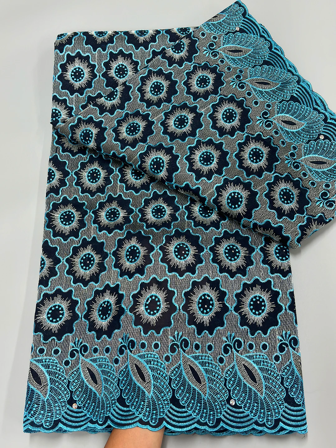 Spanish Ivory Zig-Zag Polyester Blended Woven main image 0