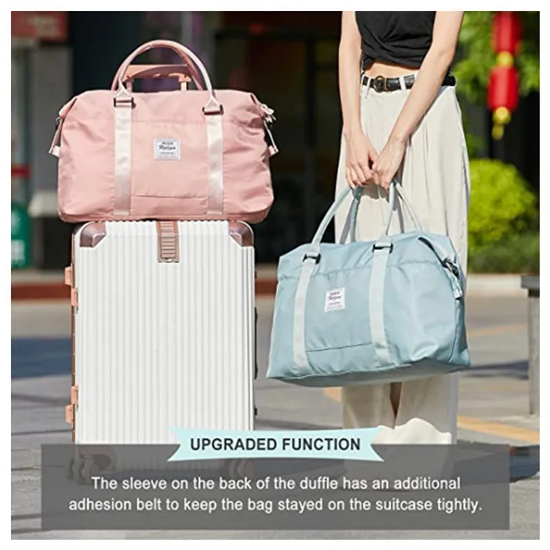 Fashion Casual Large Capacity Travel Portable Luggage Bag Sports Handbag Fitness Shoulder Bag Dry And Wet Separation Package