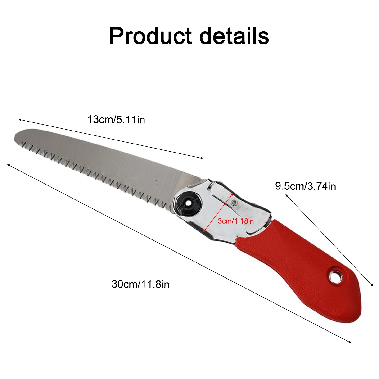 130mm Folding Saw 3-Edge Tooth Hand Saw For Wood Cutting Camping Pruning Household Small Hand Woodworking Garden
