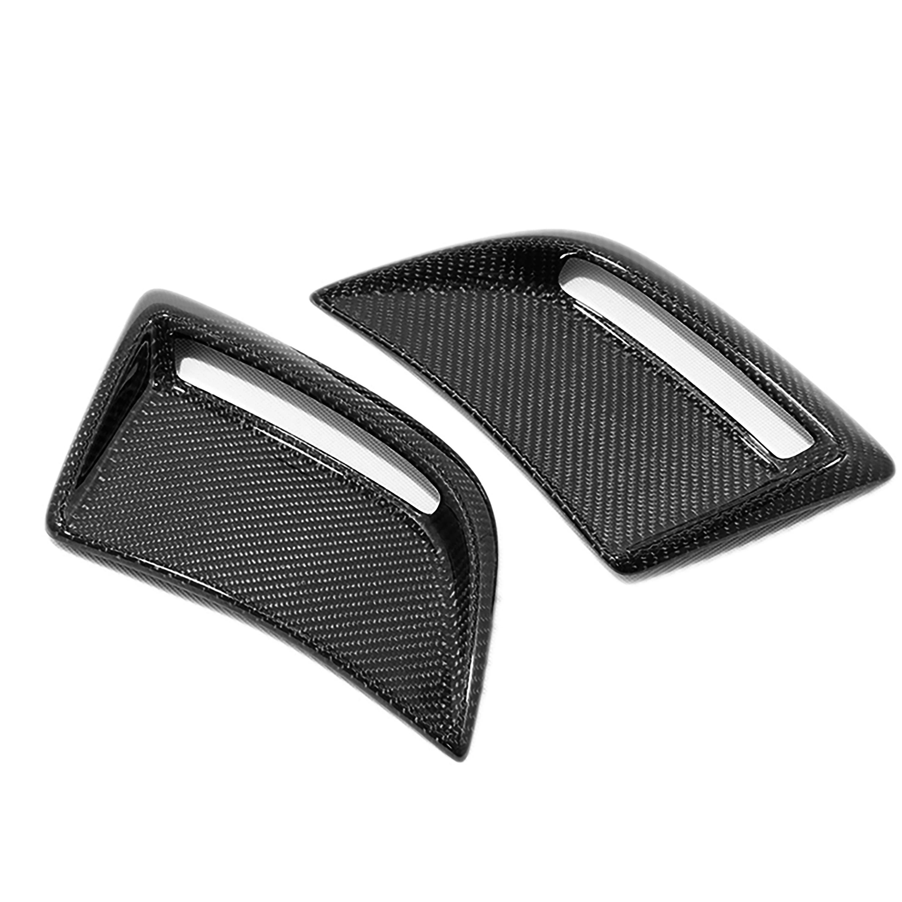 For Nissan GTR R35 2008-2016 Front Bumper Tuyere Vent Panel Trim Cover Real Carbon Fiber Car Interior Modification Accessories