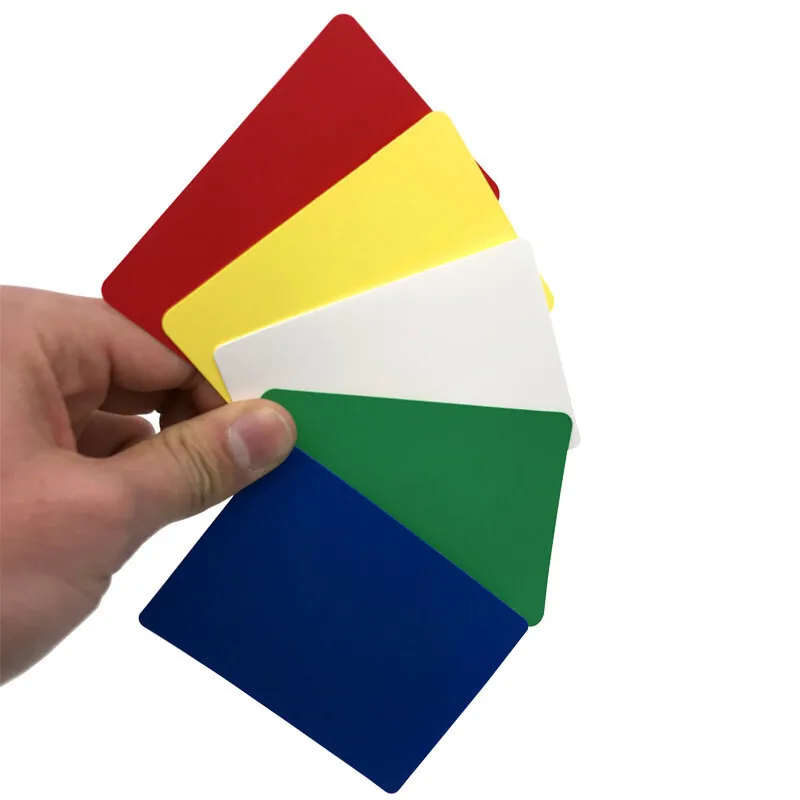 High Quality New Bag Poker Set Size Technicolor Cut Cards Plastic Playing Card Wide Standard 3.5" x 2.5" Cutcard Board Game