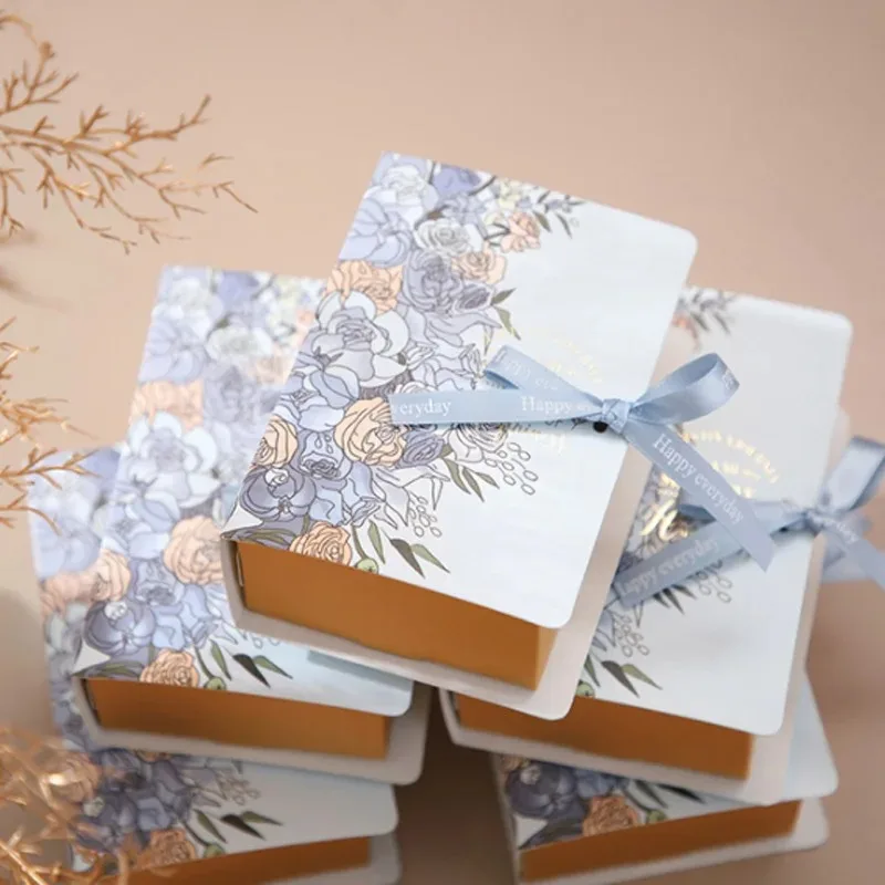 5PCS Book Shape Gift Boxes with Ribbon – Candy and Chocolate Favor Boxes, Elegant Weddi... - SKU CCB01539 - UGI Packaging