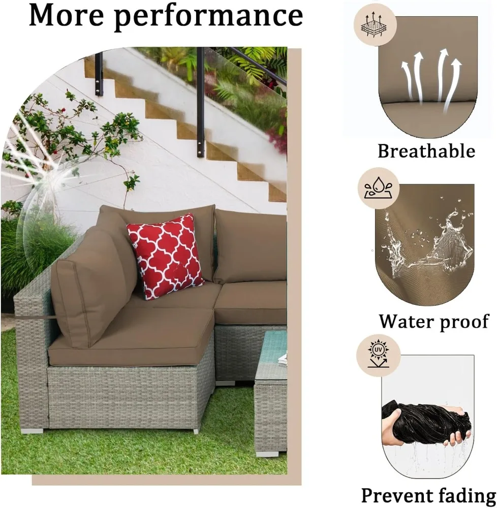 Outdoor Sectional Cushion Set (14-Piece) 3