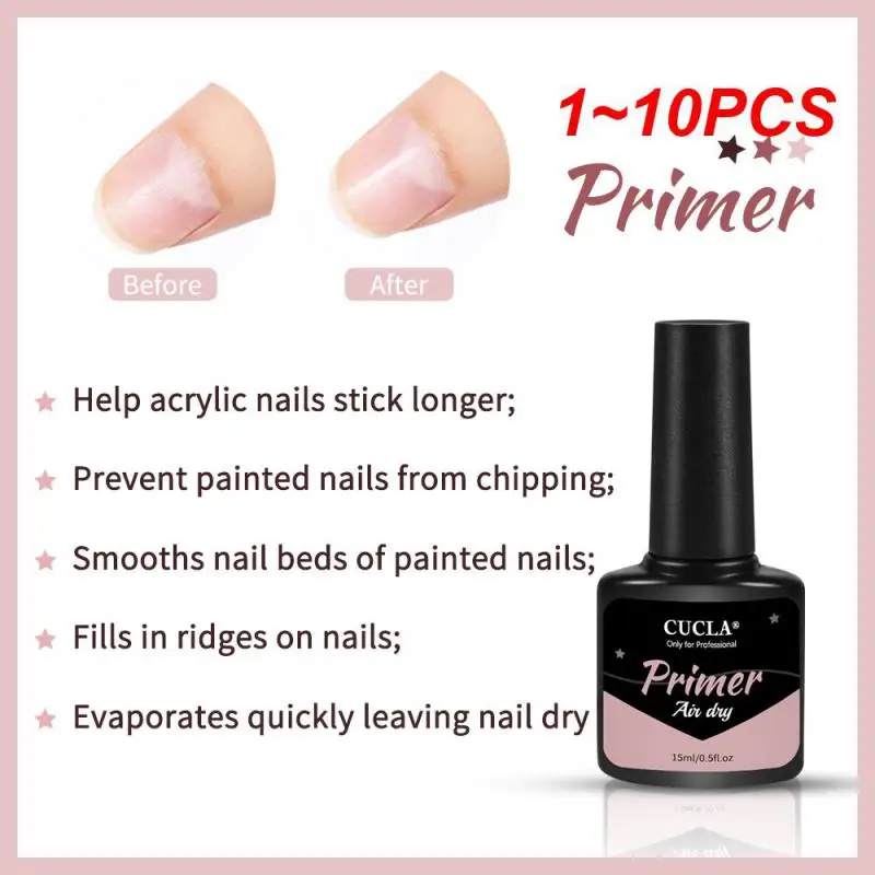 

1~10PCS set Manicure Nail Primer Seal Desiccant Set Balancing Fluid Nails Polish Top Coat Primer Base Varnish Manicure TSLM1