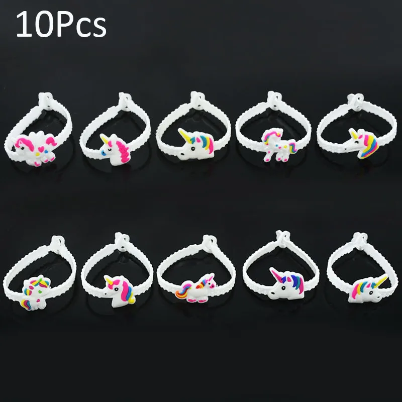 Unicorn-Themed Rainbow Fun Pack: Bracelets, Rings, Tattoos, Stickers & Puzzle Toys