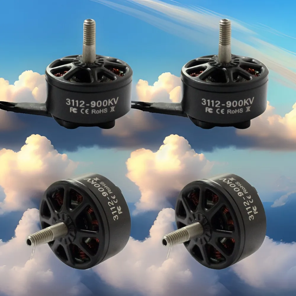 4PCS 3115 900KV Brushless Motor Set For FPV Racing Quadcopters – 3-6S Compatible, Replacement For X-Class, Taurus X8Pro