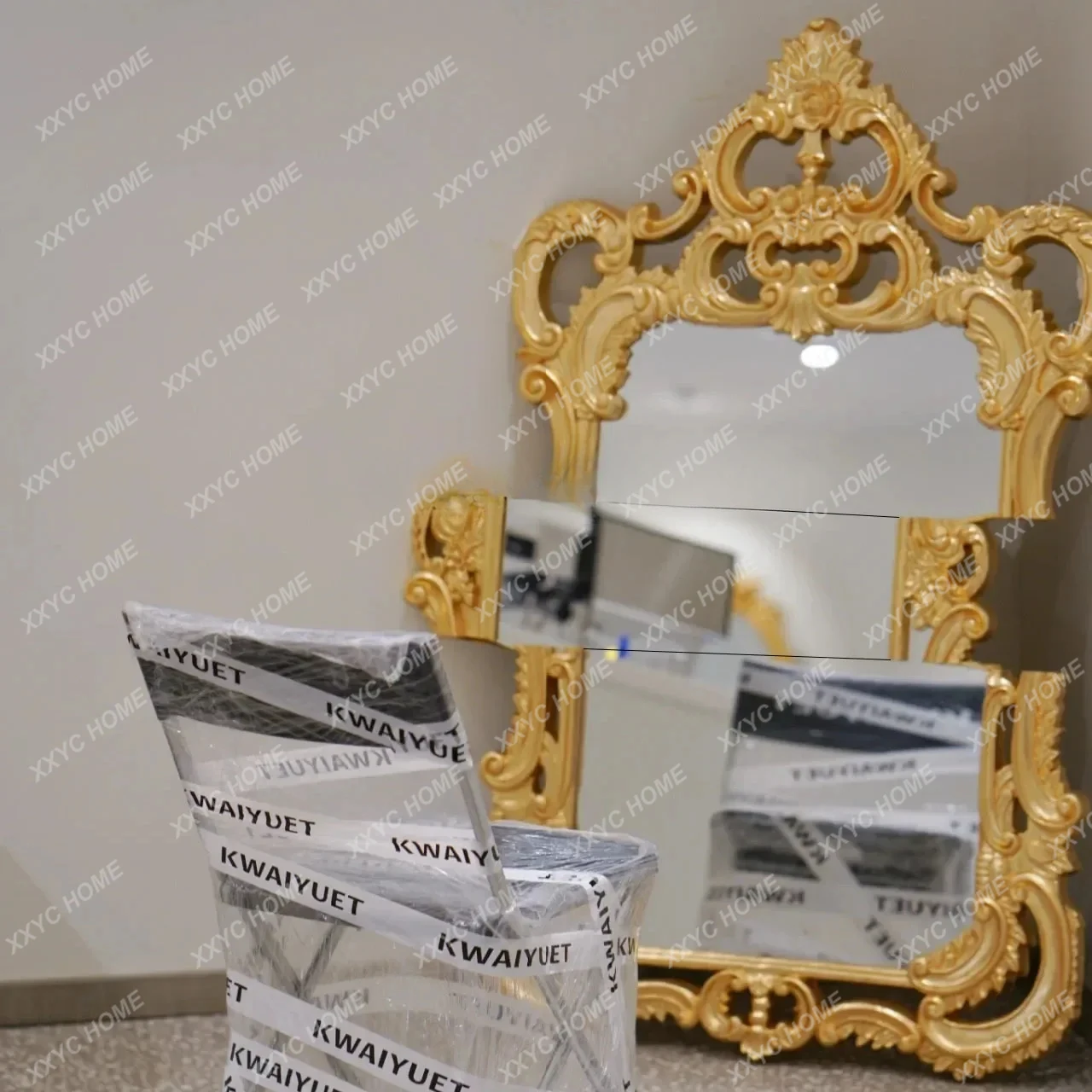 専用 雑貨1式 zx1French retro court style fireplace decorative mirror