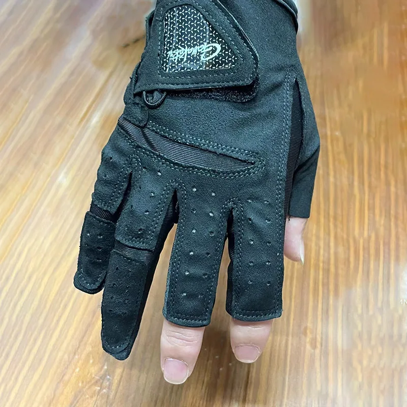 Description Picture 5 of itemGamakatsu Anti-Slip Fishing Gloves Durable Fishing Finger Protector Breathable UV Protection Half-Finger Sports Gloves