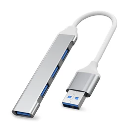 Enhanced USB - C Hub - 4 - Port Multi - Function Adapter with OTG Capabilities (USB - silver)