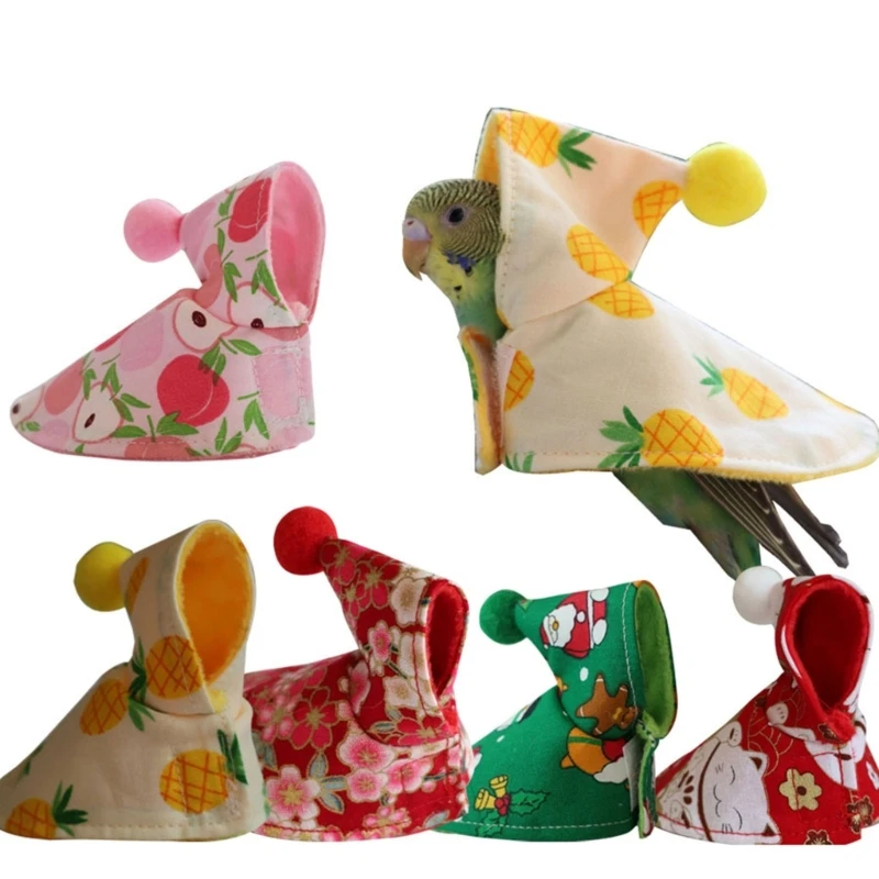 Lovely Bird Clothes Colorful Cover Dress Up Protect Pet Parrots Comfortable Bird Cloth Pet bird costume