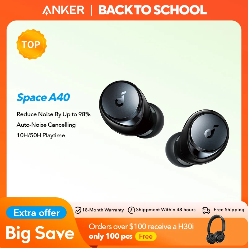 Soundcore by Anker Space A40 イヤホン アダプティブ