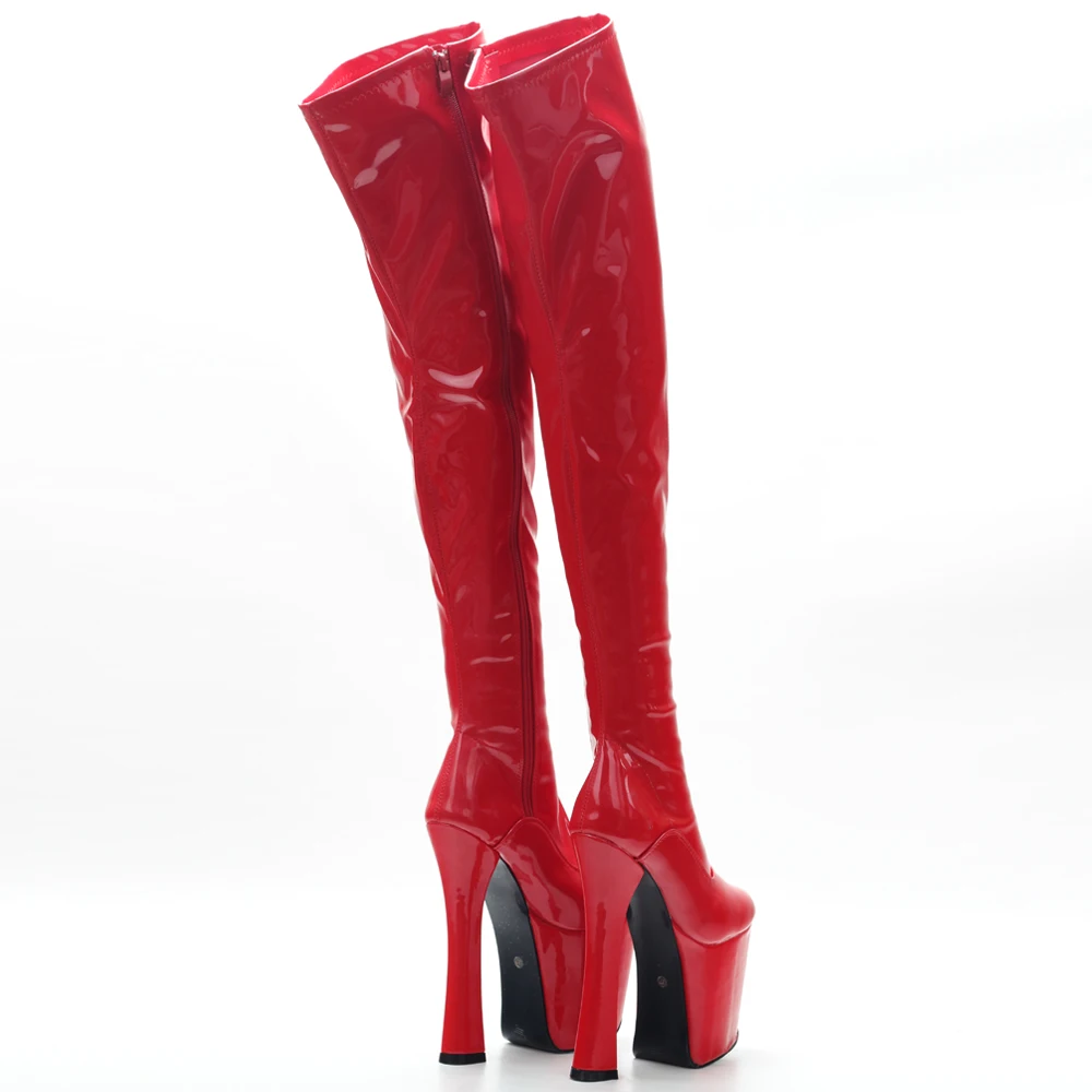 9cm Platform Thigh High Boots Plus 