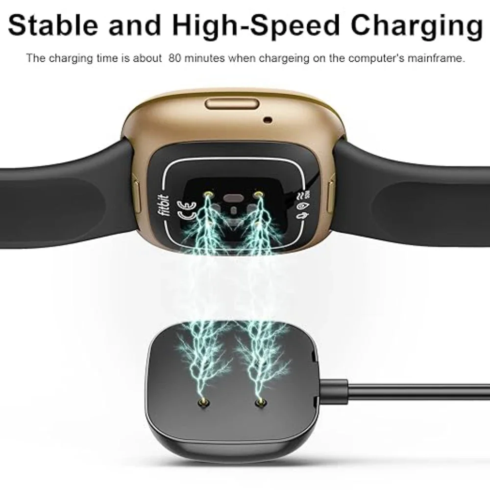 Smartwatch USB Charging Cable Replacement - 3.3ft