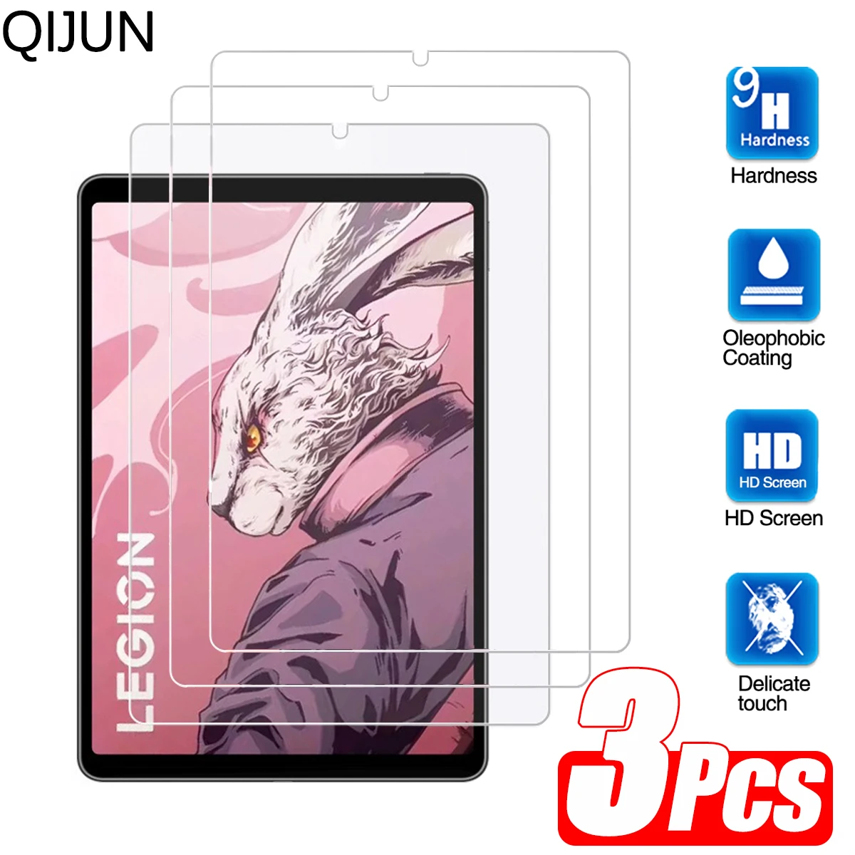 Protetor de Tela para Lenovo Legion Anti Scratch Película Protetora Vidro Claro Temperado Y700 2nd Gen 2023 8.8 Tb320fu Pcs