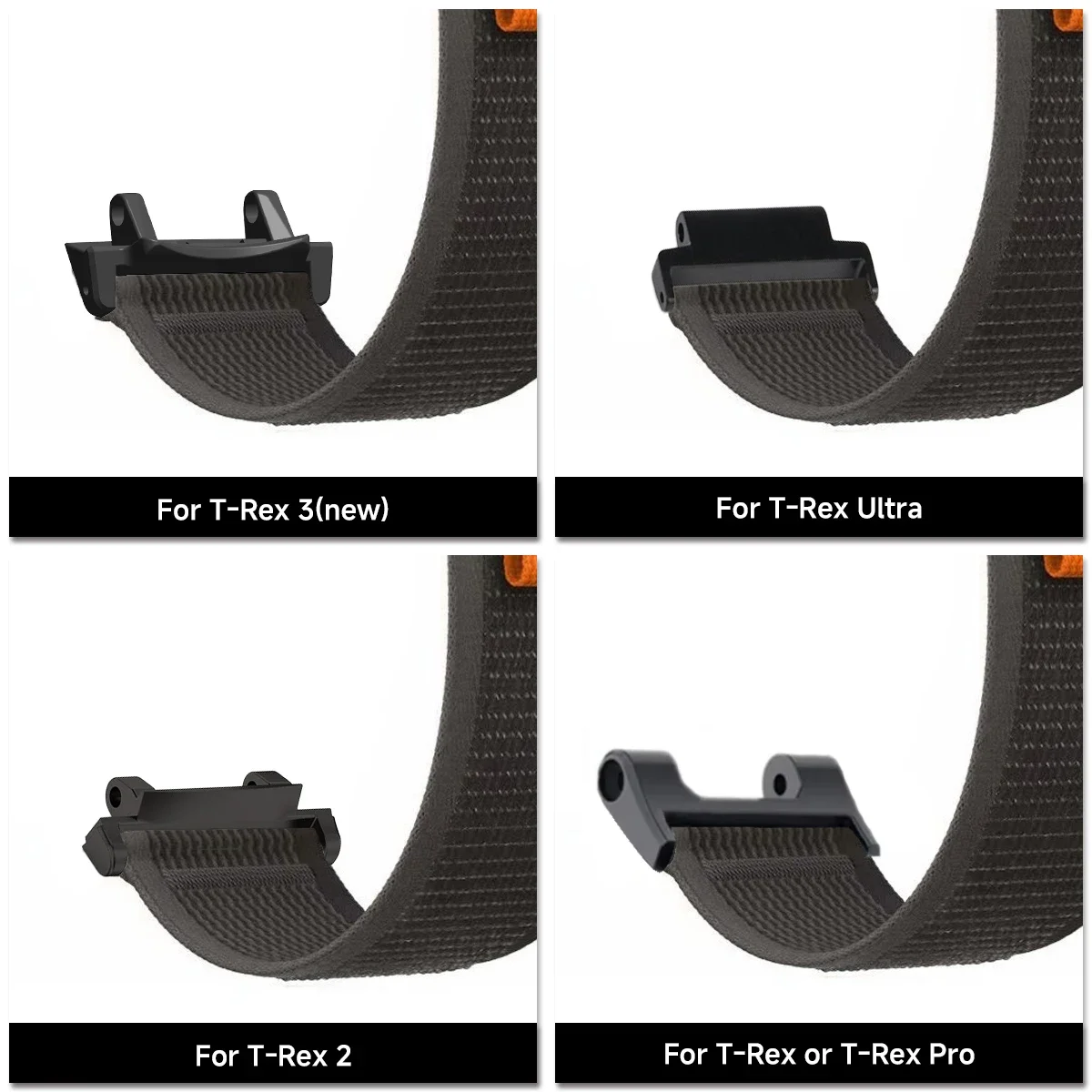 Nylon Loop Strap Watch Band for Smartwatch Sports Bracelet