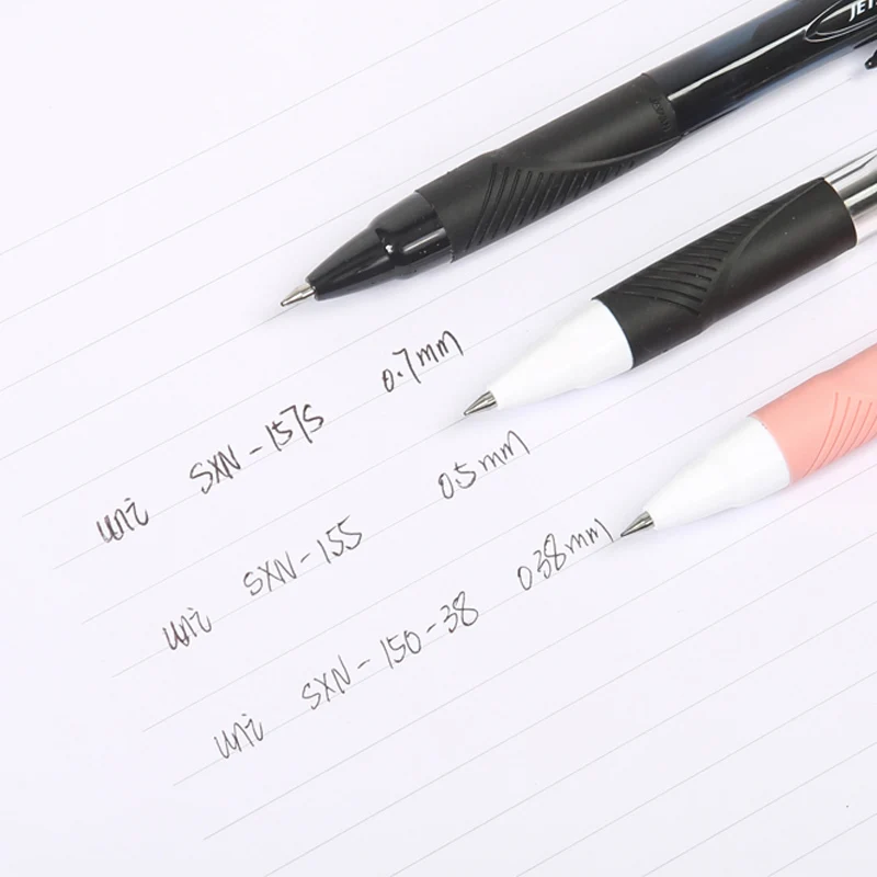 1 Pcs Uni JETSTREAM Ballpoint Pen SXN-150 Writing Smooth Quick-drying Push-action Gel Pen 0.38/0.5/0.7/1.0mm Office Accessorie Gel Pens Ballpoint Pen