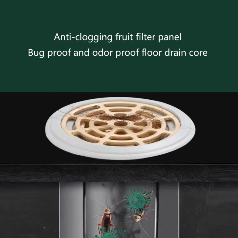 

Odorless & Insects-Proof Universal Floor Drain Anti Clogging Floor Plug for Bathroom & Kitchen Keep Space Clean