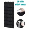 1pc Shoe Holder Rack for Over the Door, 28 Large Mesh Pockets Over The Door Shoe Rack, Back of Closet Organizer, Behind Door Han 1