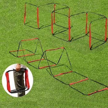 Fold Freely Soccer Coordination Football Footwork Training Fitness Agility Hurdle Jump Ladder 1