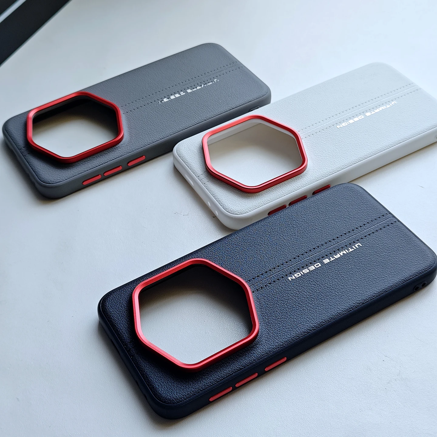 Luxury PU Leather Protective Back Cover Case - Fashion Design