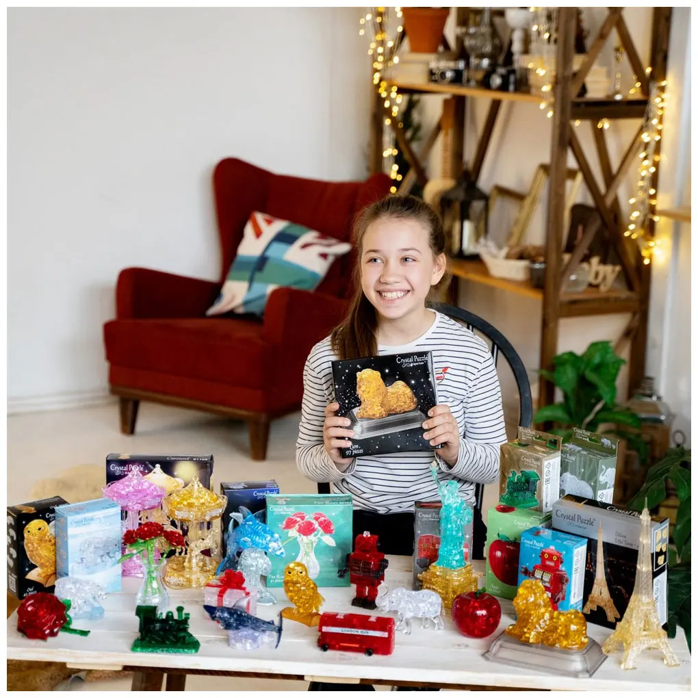 3D головоломка Crystal Puzzle Butterfly Blue M