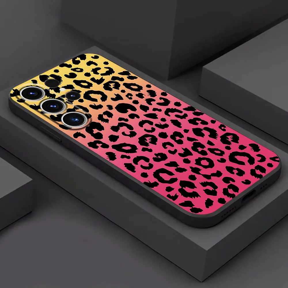 Creative Leopard Print TPU Soft Case - Stylish Protective Shell Cover
