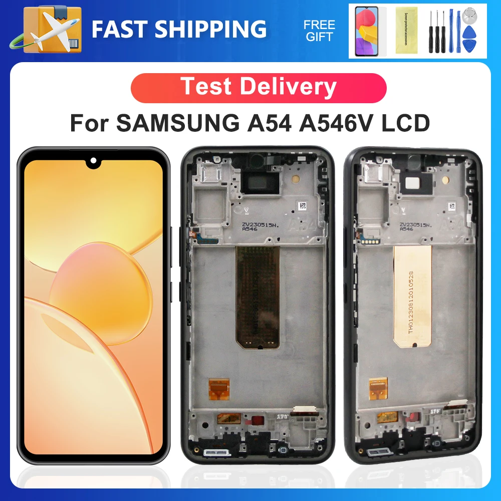 

For Samsung A54 5G For AMOLED A54 A546 A546U A546B A546E A5460 A546M LCD Display Touch Screen Digitizer Assembly Replacement