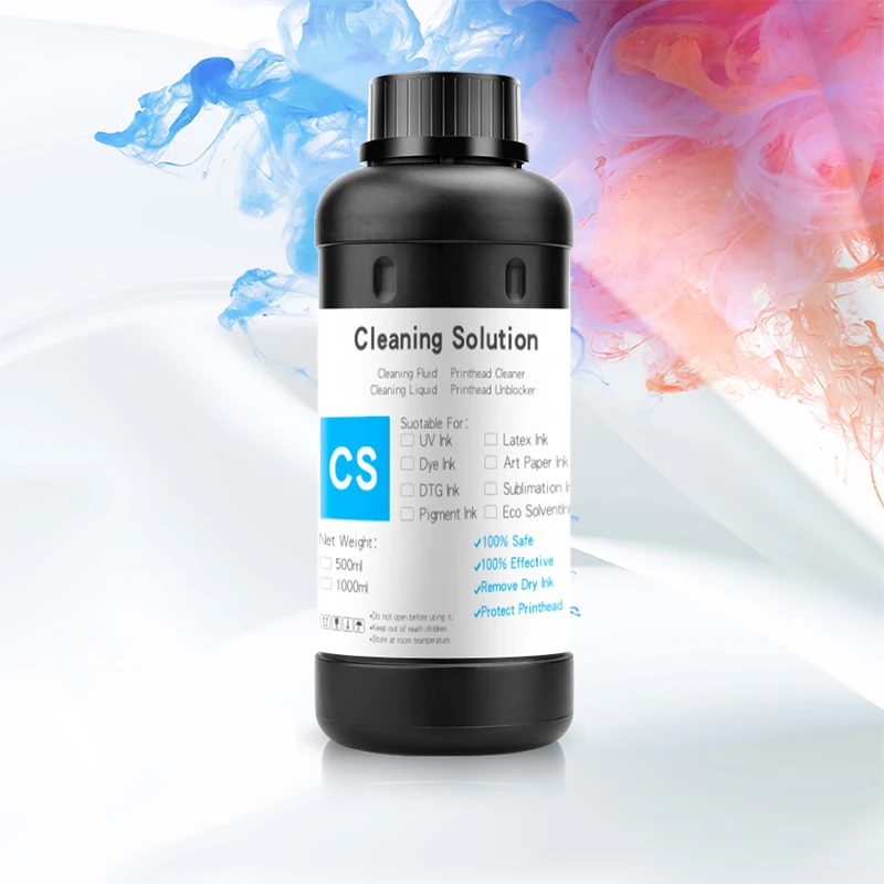 500ml UV Cleaning Liquid UV Ink Printhead Tube Cleaner Solution Fluid For Epson Roland Mimaki Mutoh Ricoh Cleaning Liquid