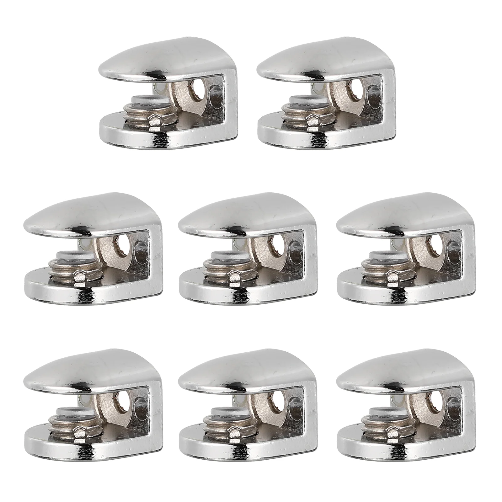 

8 Pcs Glass Clip Adjustable Bracket Holder Lengthen Screen Partition Clamp Zinc Alloy Clamps