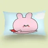 Asamimichaan Asleep Cute Asamimi Square Pillow Covers Cartoon Sofa Decorative Home Double-sided Printing Short Plush Cushion 5