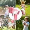 32 Holes Bubble Machine Battery Powered Electric Outdoor Bubble Toys Leakproof Without Liquid Anti-Skid Handle for Wedding Props 3