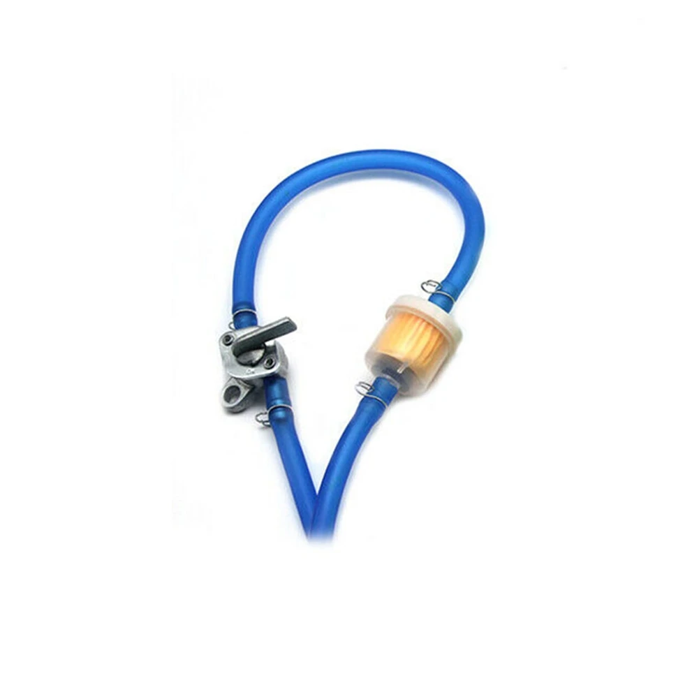 

Gasoline Oil Fuel Filter & Fuel Tube Set for Motorcycle Racing ATV Anti Aging Leakproof Rubber + Aluminum Material