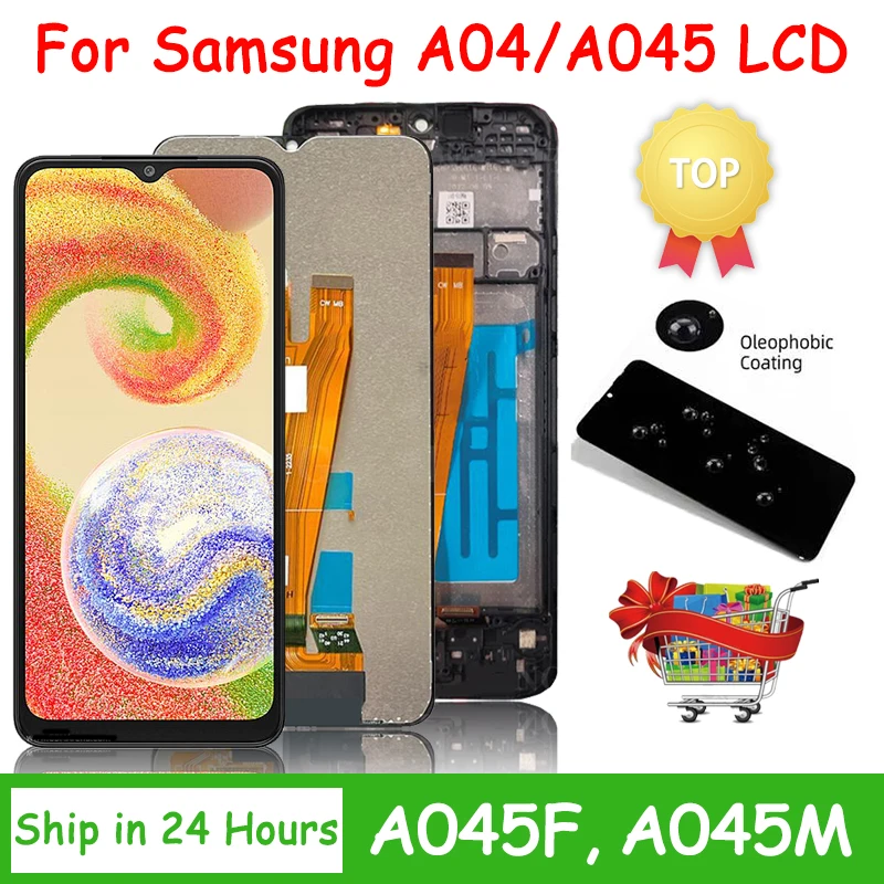 

Высококачественный ЖК-дисплей для Samsung A04, сенсорный экран, дигитайзер в сборе для Samsung A04 A045 A045F A045F/DS LCD