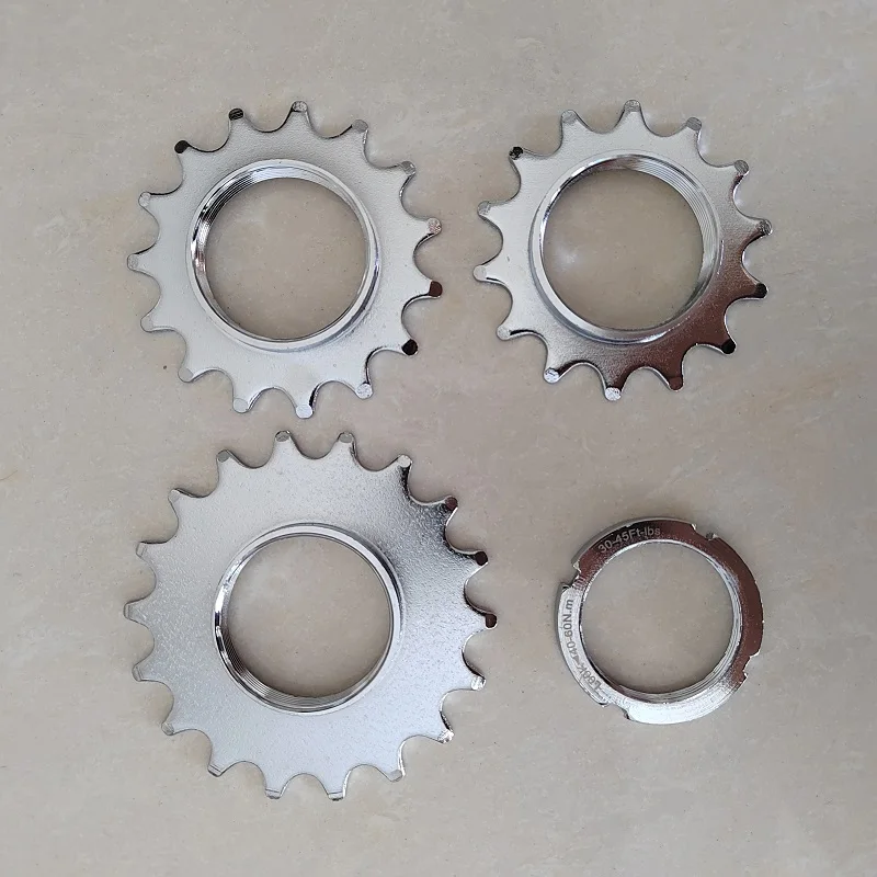 FixedGearBicycleFreewheelCogsSprocketLockringOneSpeed13T14T