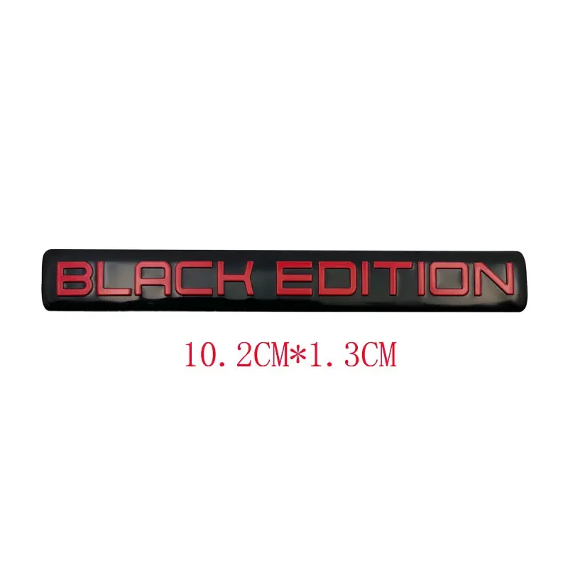 Black Limited Edition 3D Metal Racing Sport Emblem Badge - Sleek and Stylish Car or Motorcycle Accessory Sticker